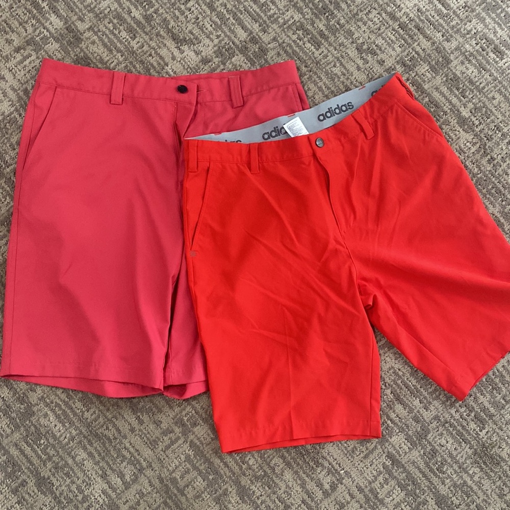 2 pair men’s size 34 adidas shorts